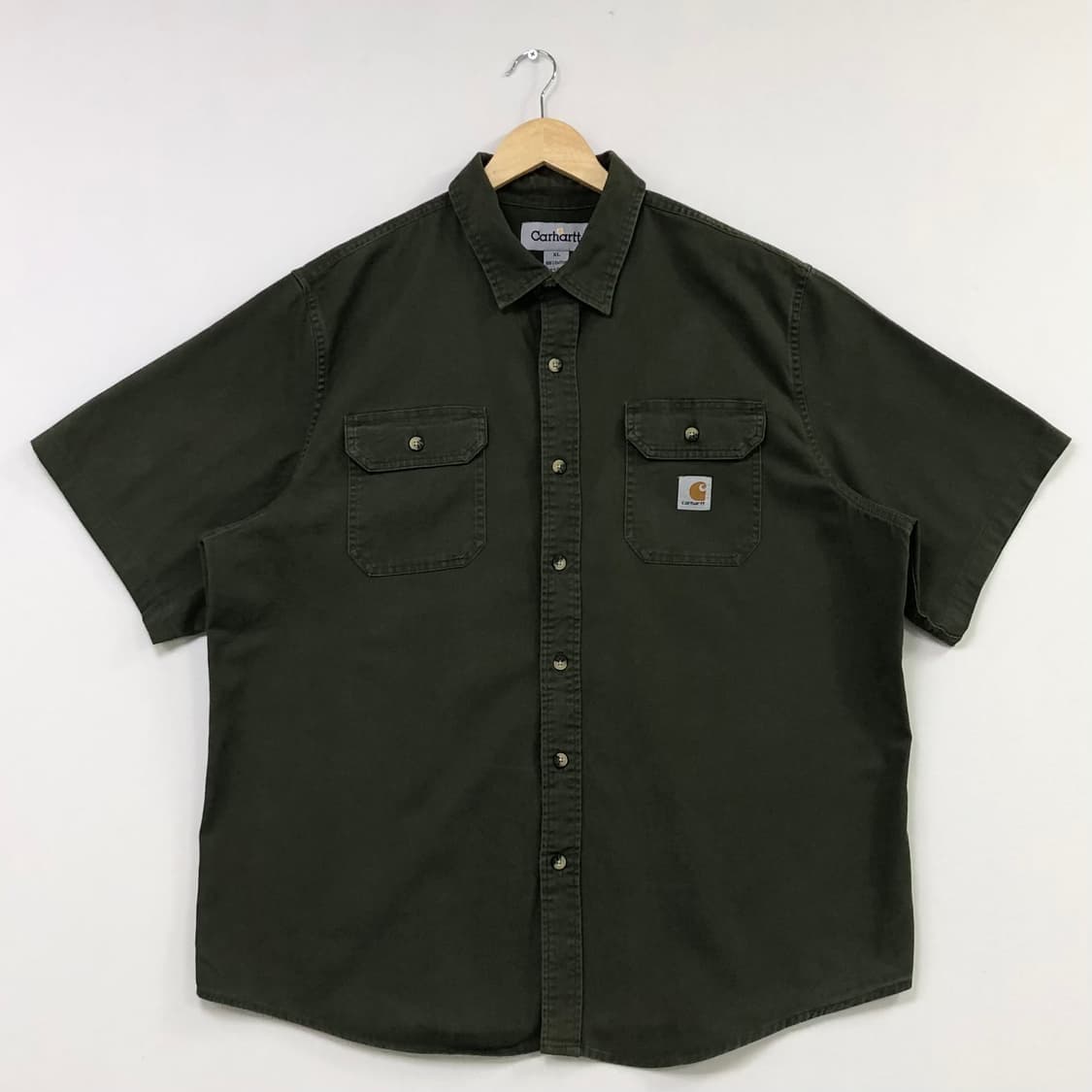 XL 칼하트 카키 워크 셔츠 상품이미지2