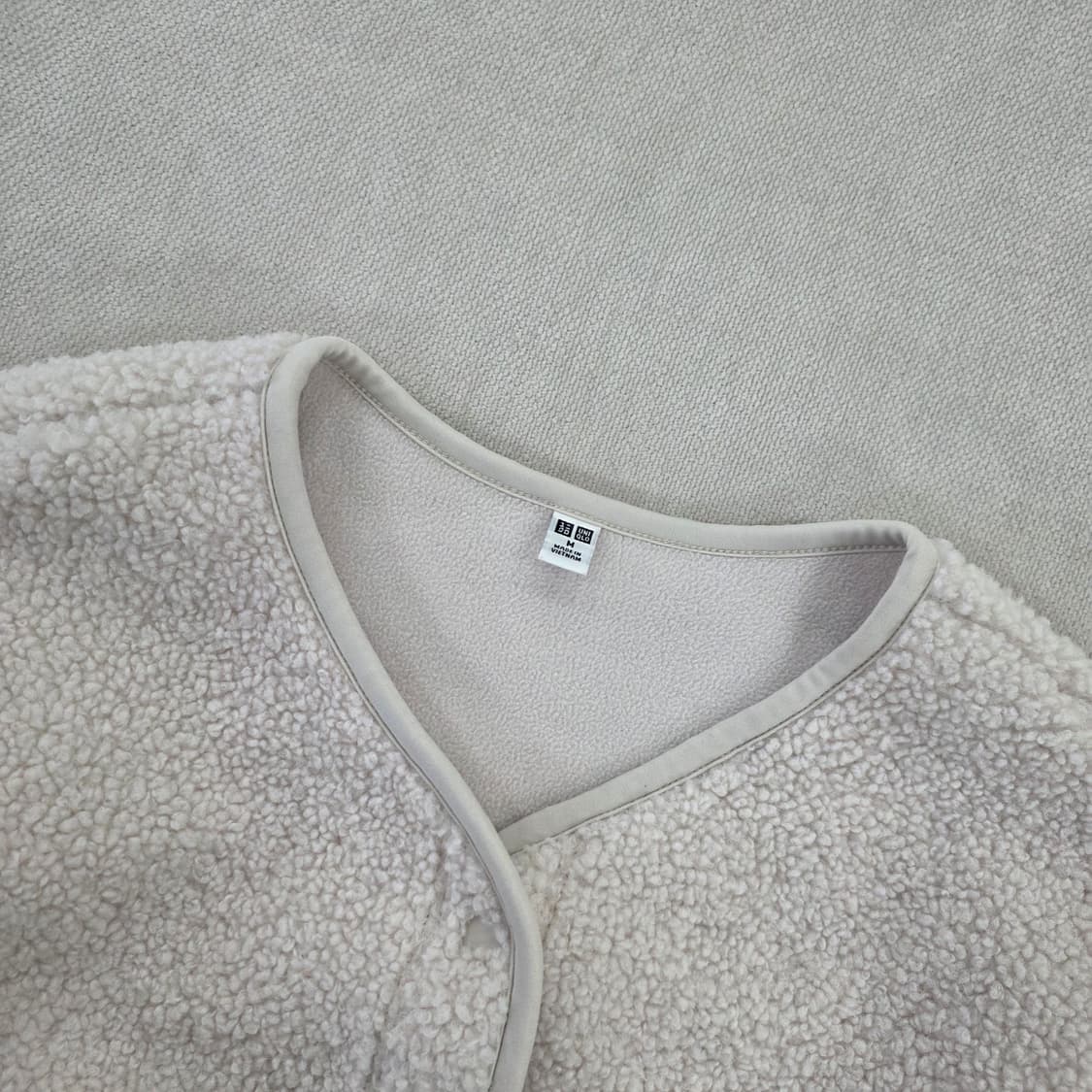 M 유니클로 보아 후리스 릴렉스 가디건 0225J 상품이미지2