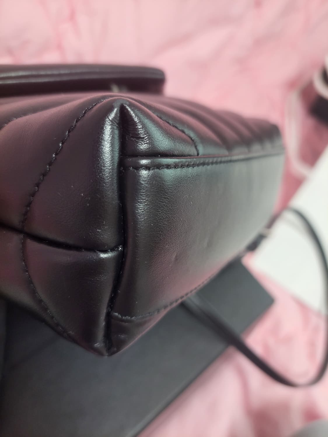 정품)급처상태좋음!생로랑 토이 루루백 블랙 YSL마틀라쎄은장 가방크로스백 상품이미지10