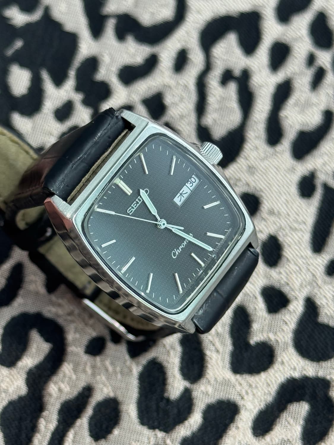 80s 빈티지 세이코 크로노스 스퀘어 상품이미지5