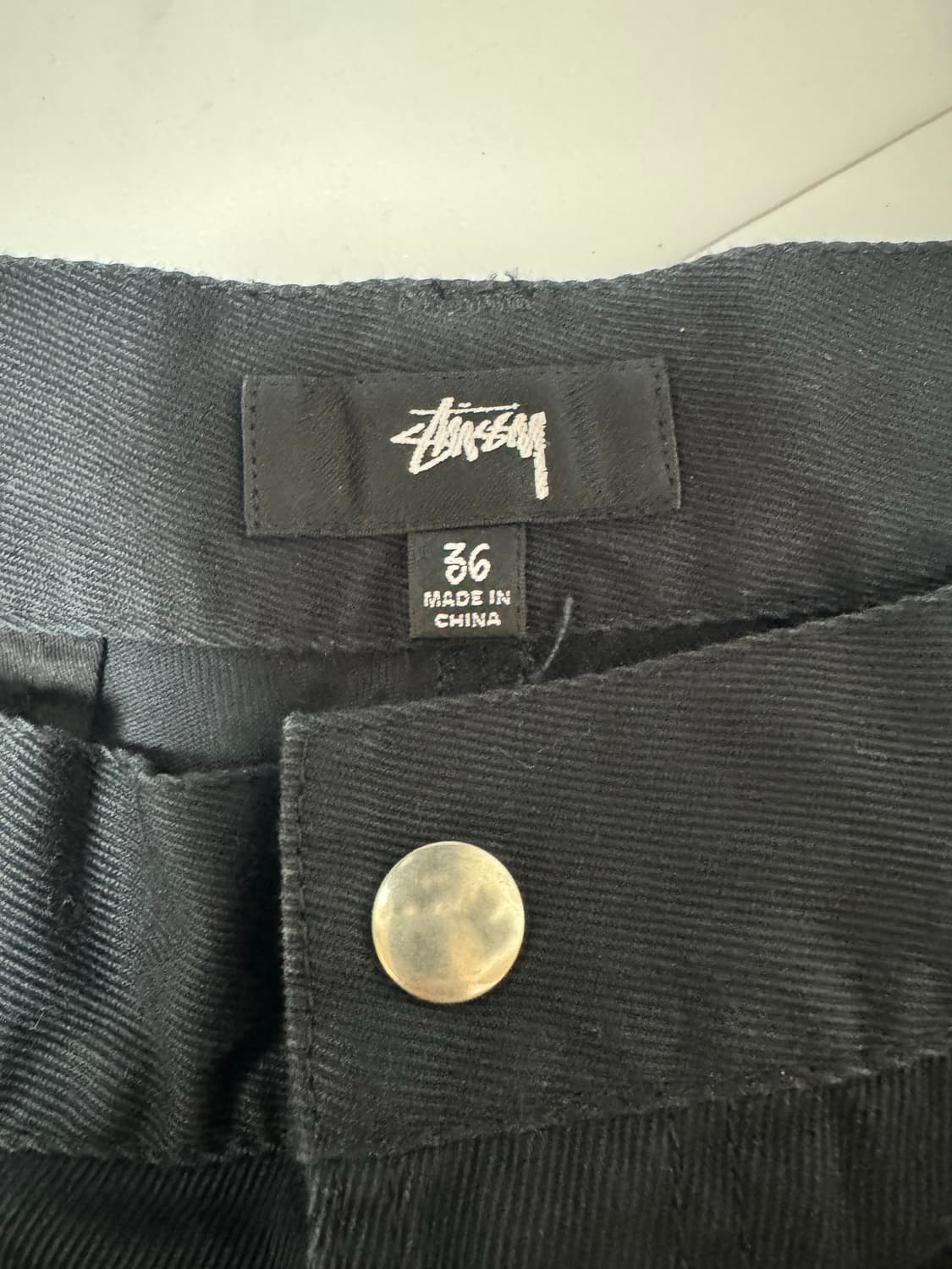 [36]스투시 워크기어 트라우져 트윌 블랙 상품이미지5