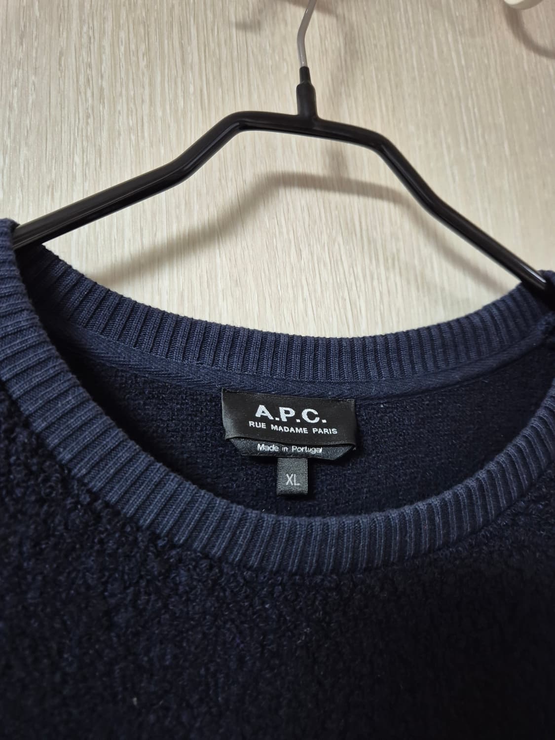 아페쎄 A.P.C 부클 맨투맨 스웻셔츠 XL 네이비 남성 상품이미지3