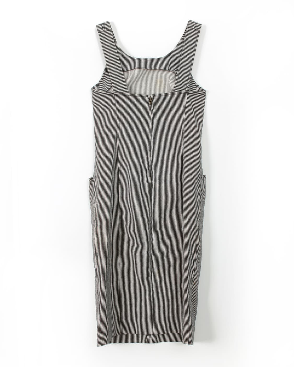 끌로에 스트라이프 미디 멜빵 나시 원피스 상품이미지6