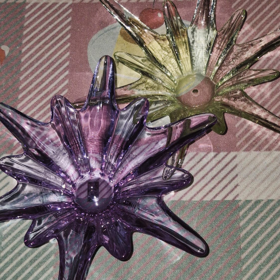 80s 사하라 핸드블로운 눈꽃 캔들 홀더 세트 상품이미지10