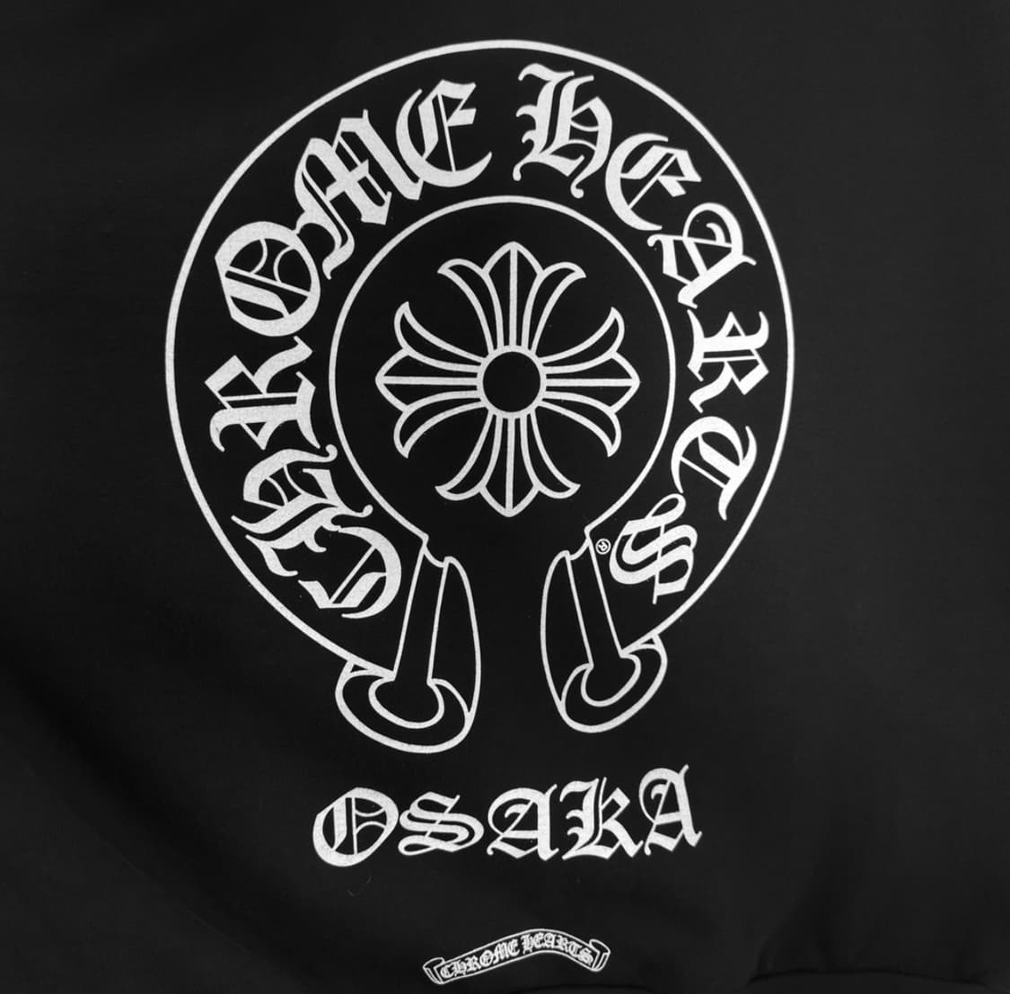 [XXL] 크롬하츠 남성 오사카 한정 홀스슈 말발굽 후드 티셔츠 블랙 상품이미지6