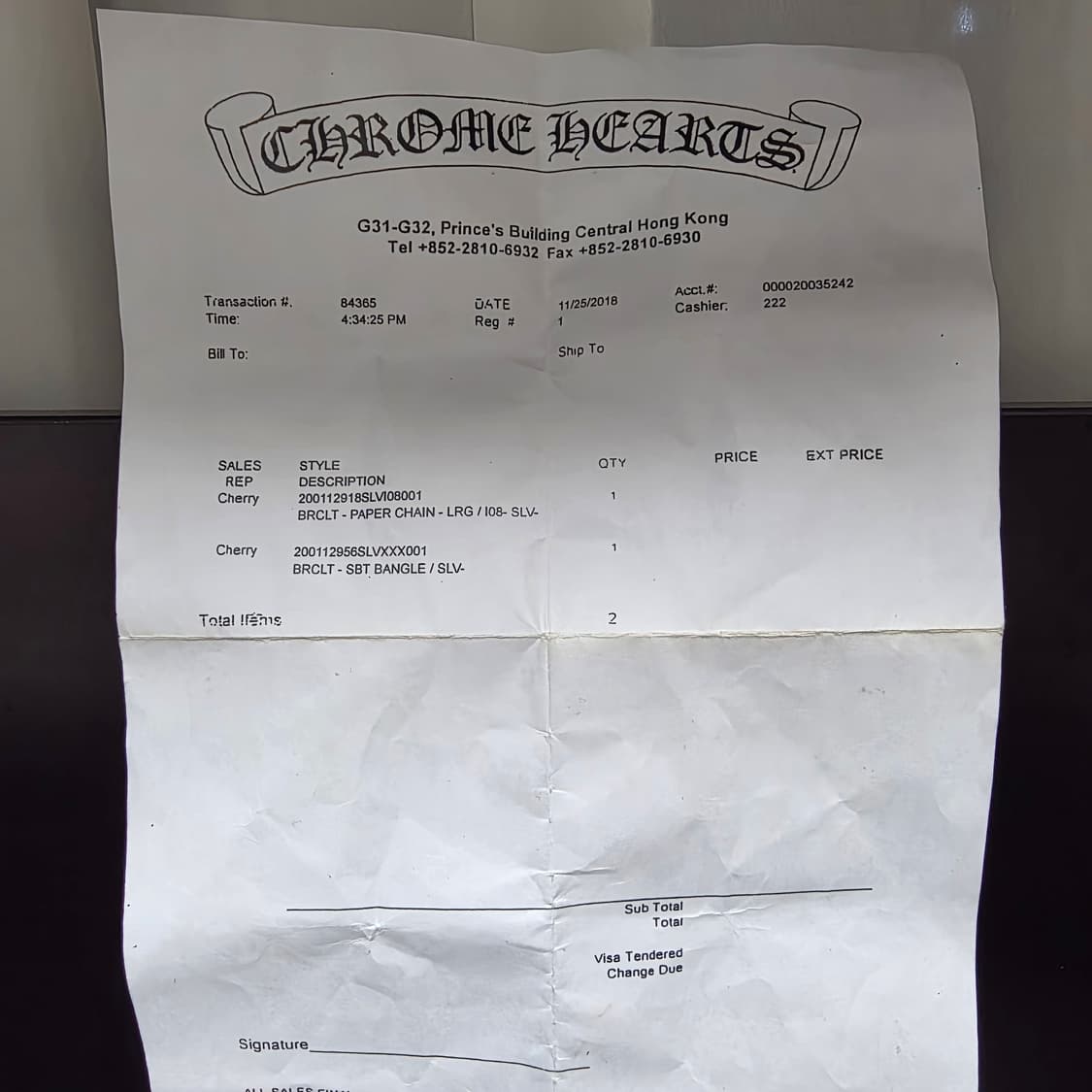 {클로젯}[Os/영수증]크롬하츠 SBT뱅글팔찌 상품이미지9