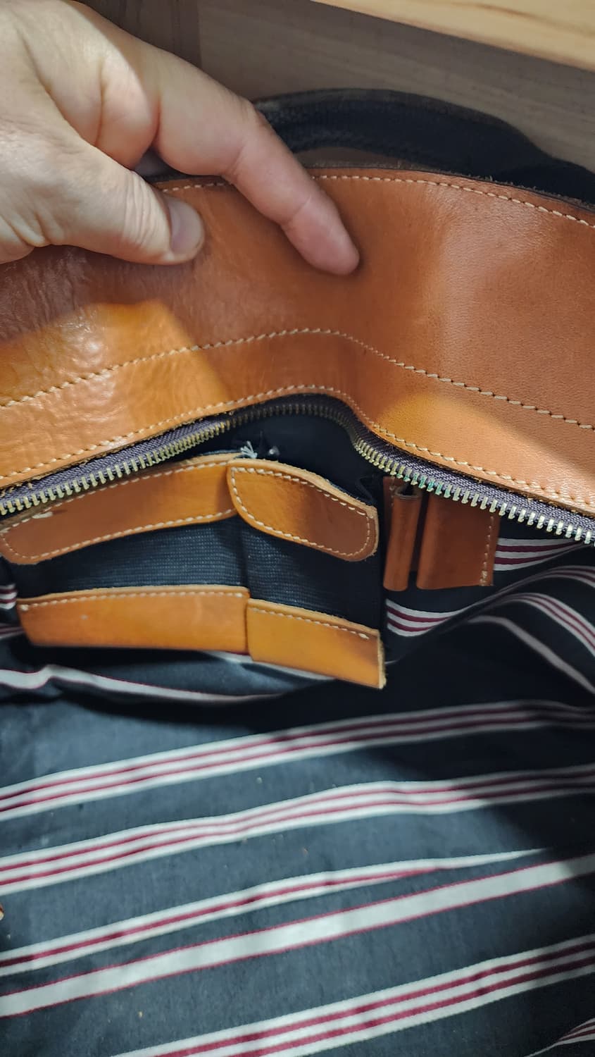 BOZAGI 빈티지 통가죽 토트백 가방 상품이미지5