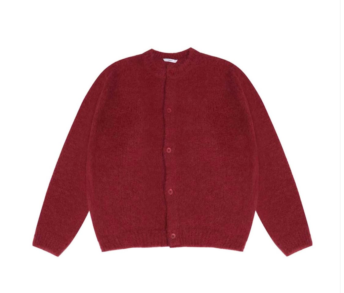 에스티유 모헤어 가디건 레드 L사이즈 팝니다 상품이미지1