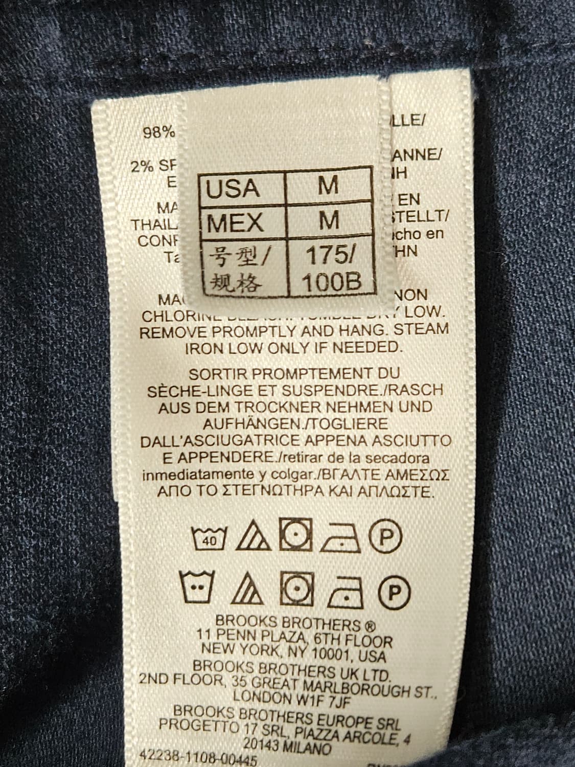 브룩스브라더스 초어자켓 워크 트러커 네이비 M 상품이미지3