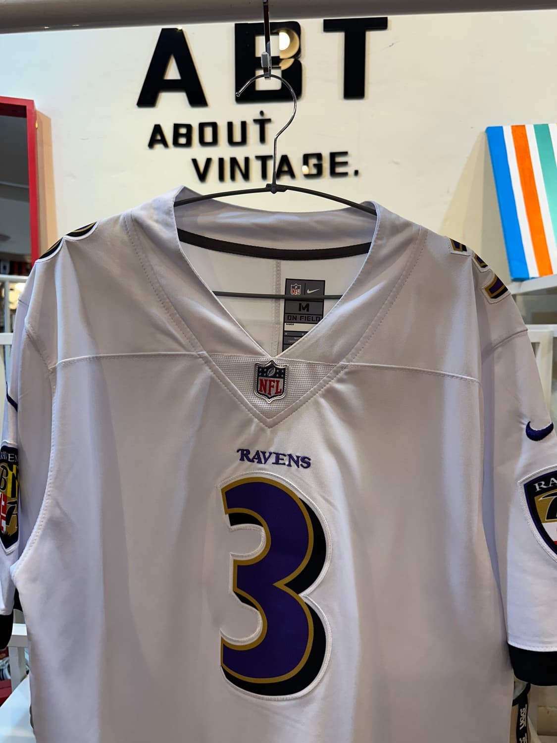 볼티모어 레이븐스 팀 나이키 NFL 저지 화이트 M 상품이미지2
