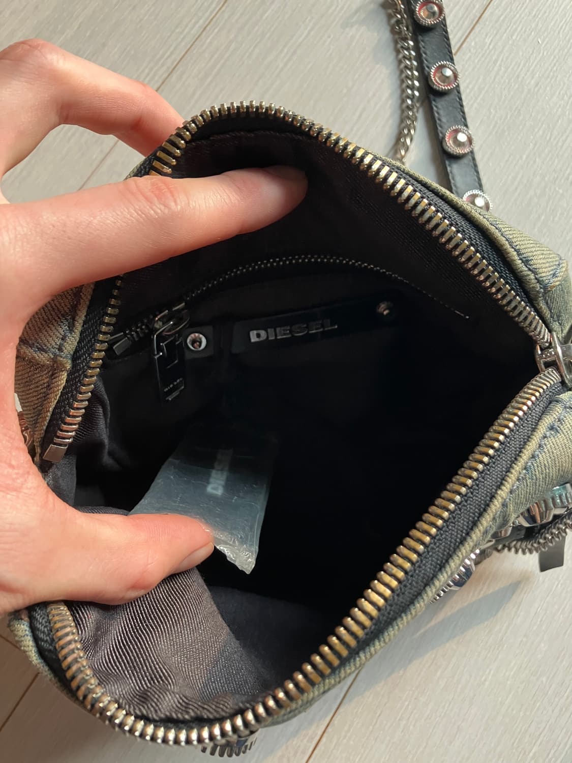 디젤 데님 스터드 숄더 백(택있음) 상품이미지7