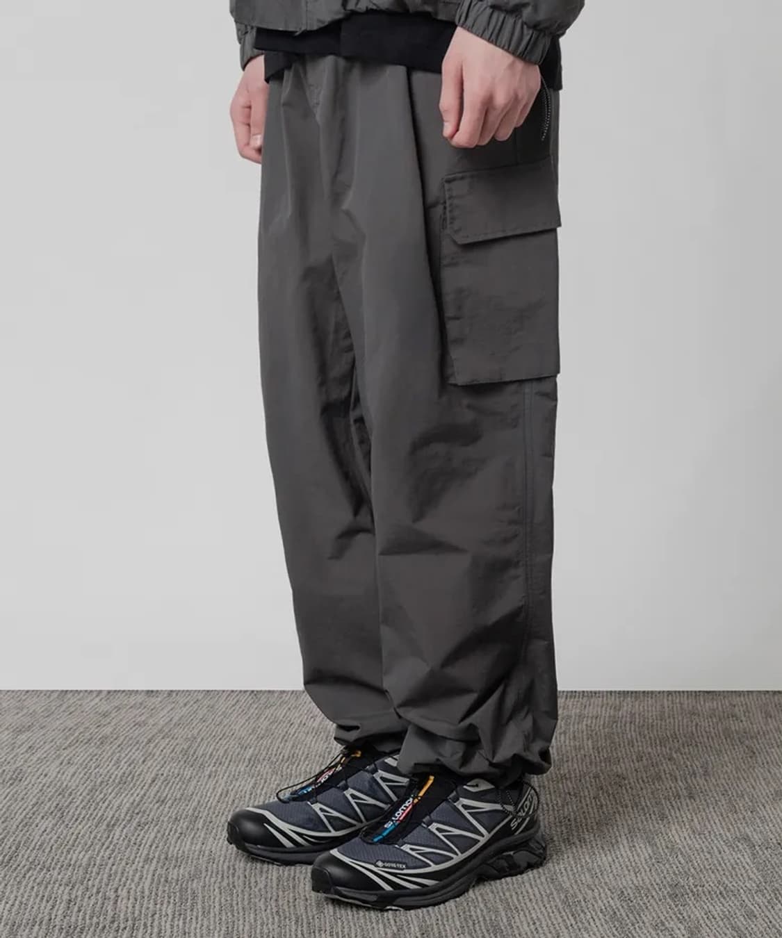 디미트리블랙 나일론 와이드 카고 팬츠 1사이즈 상품이미지1