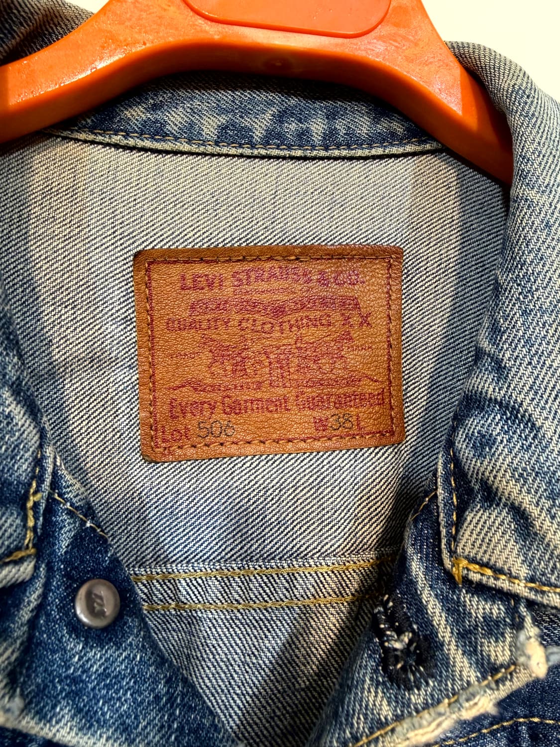 LVC 71506-xx 506 데님 재킷1st(Made In Japan) 상품이미지7