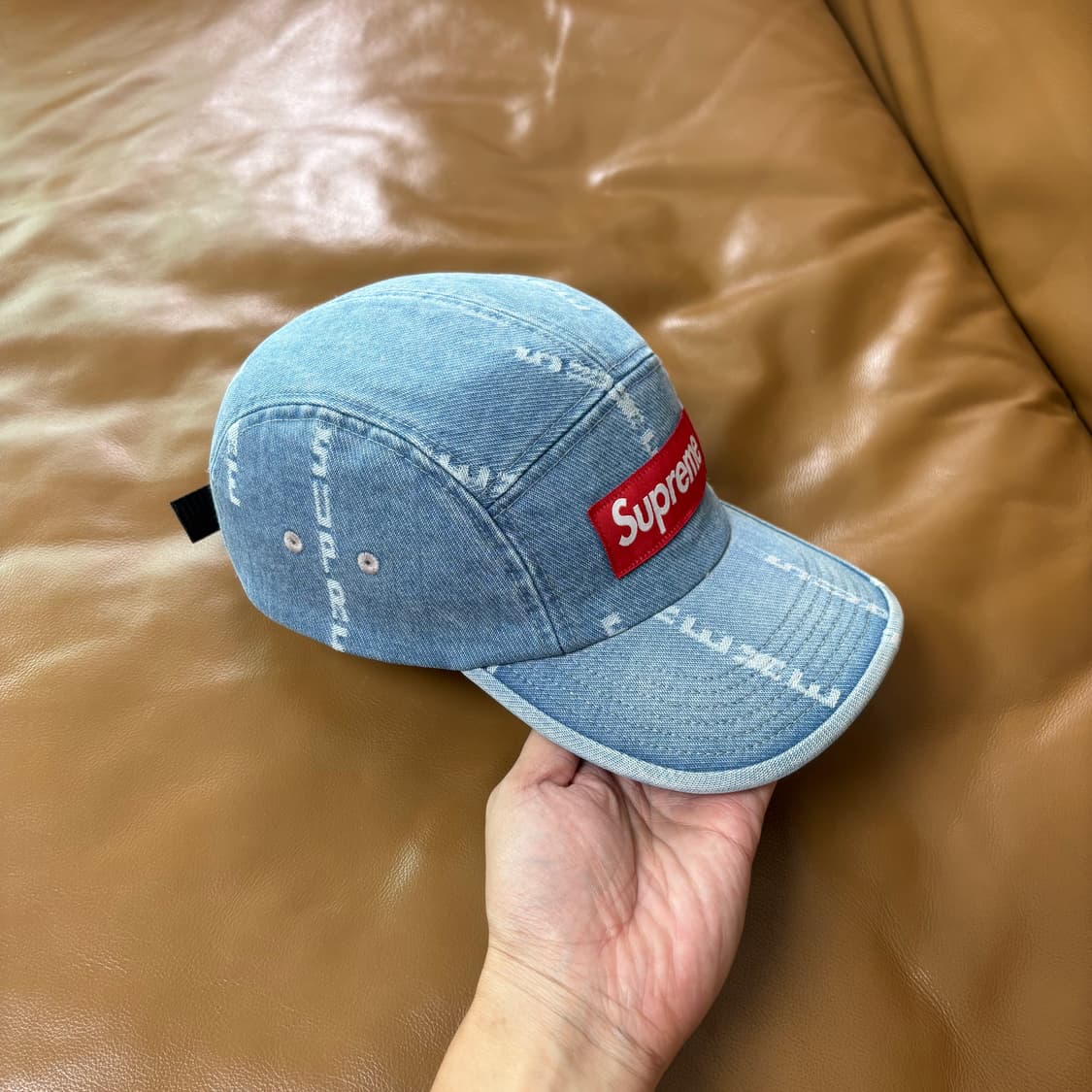 Supreme 슈프림 워시드 데님 캠프캡 모자 (Washed Denim) 상품이미지4