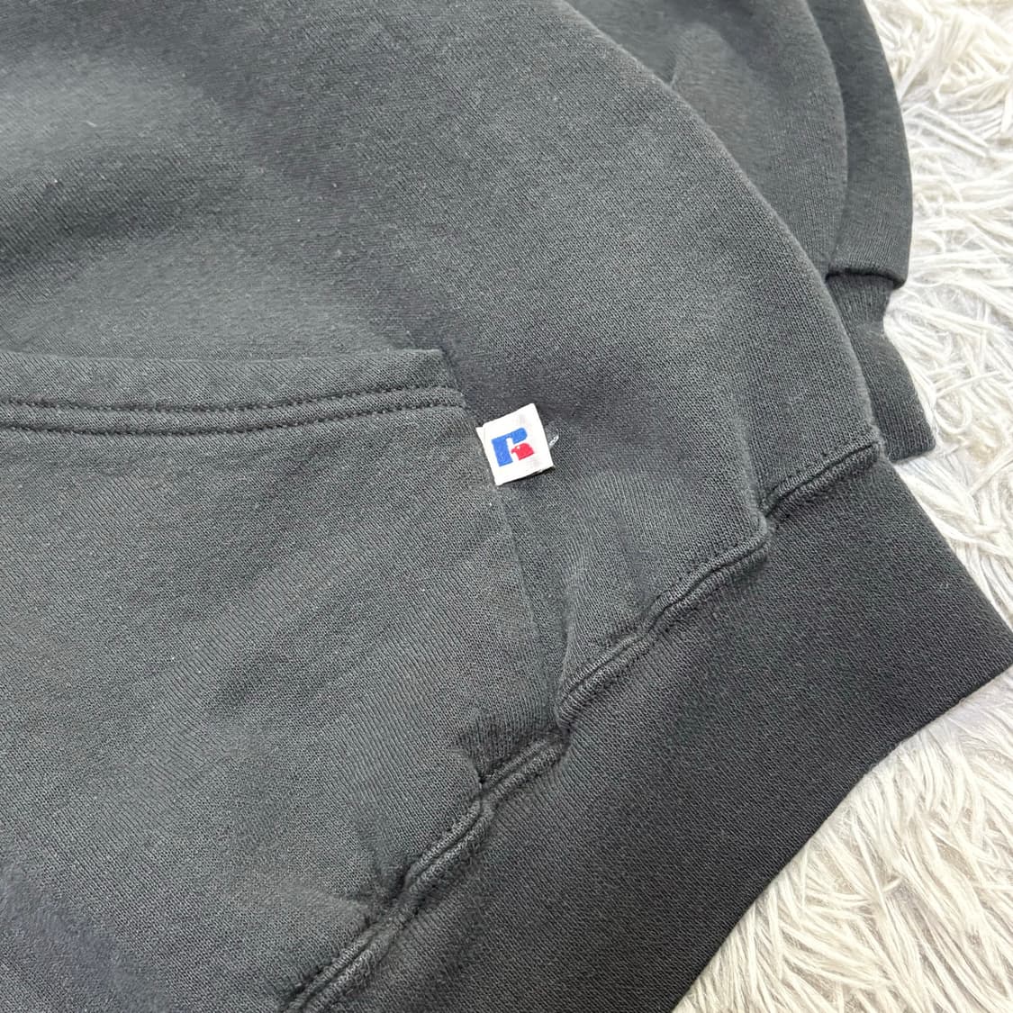 90s 러셀 후드 블랙 Russell Hoodie Black 상품이미지4