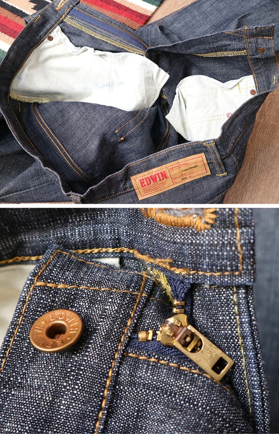  일본판 90S EDWIN 에드윈 505D 셀비지 데님  

최상 컨디션 상품이미지8