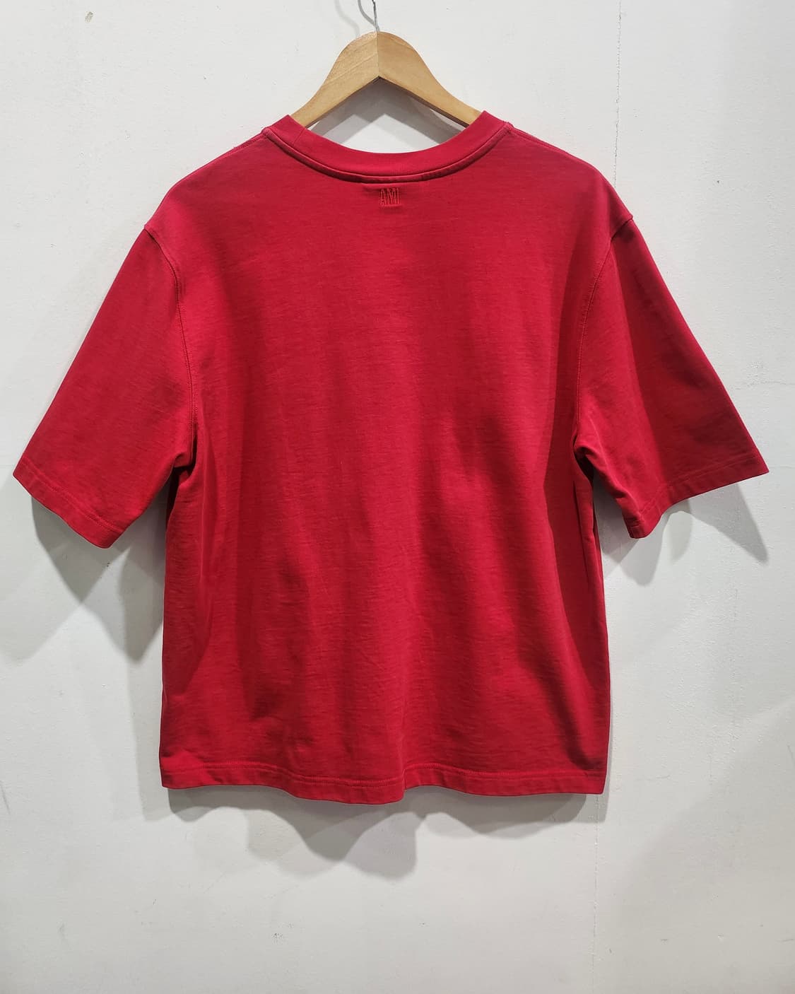 아미 하트 로고 박스 반팔티 레드 S 정품 상품이미지2