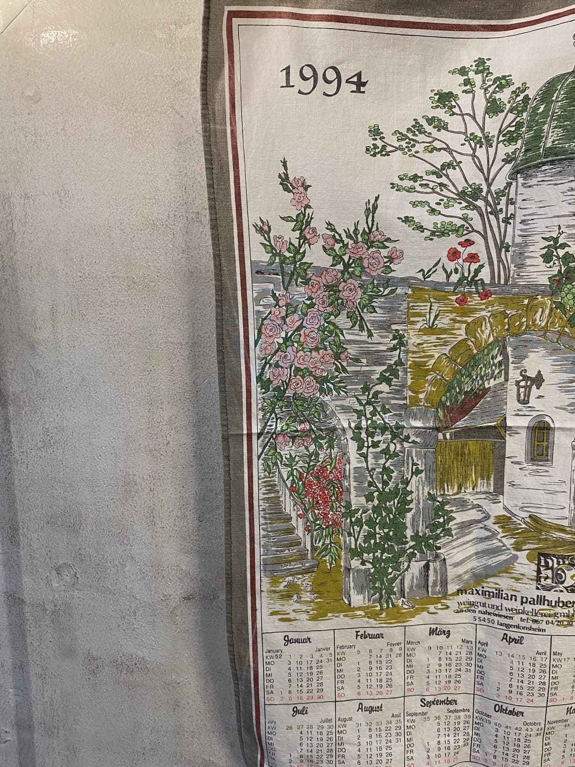 ☕️유럽 티타월 캘린더패브릭 상품이미지6