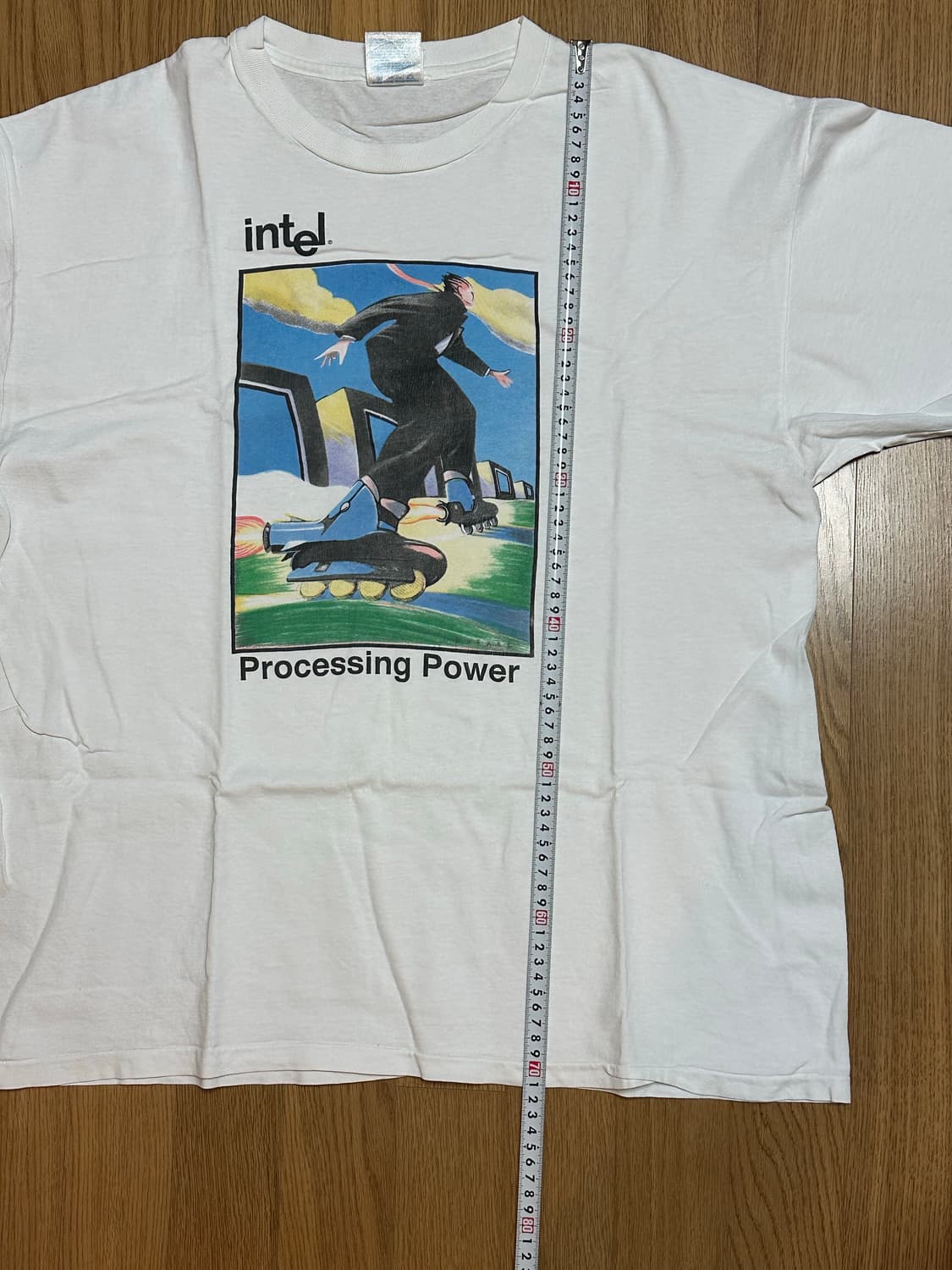 빈티지 티셔츠 hanes 헤인즈 intel 인텔 빅테크 XL 상품이미지4