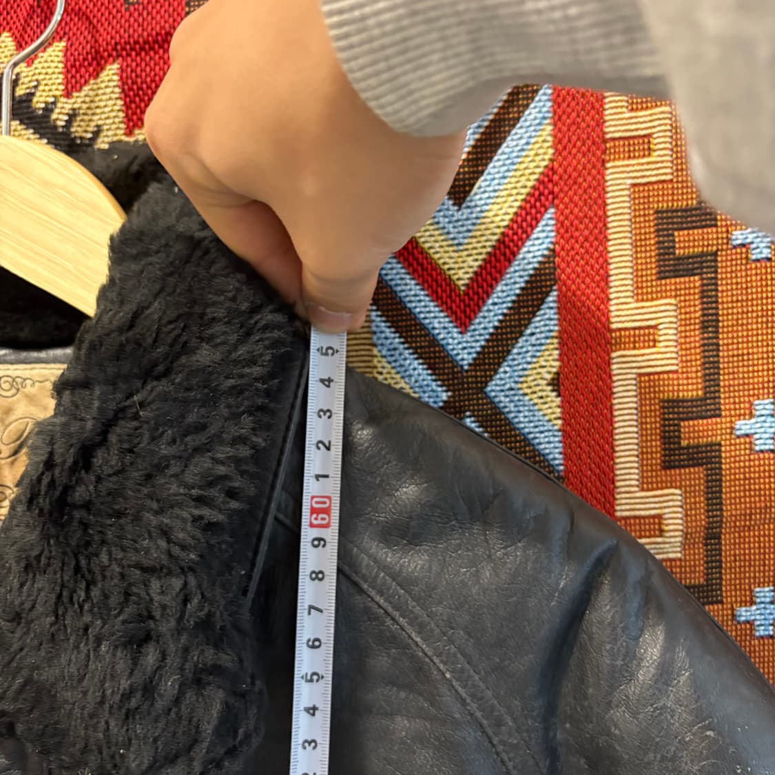 빈티지 양가죽 무스탕 레더자켓 상품이미지9