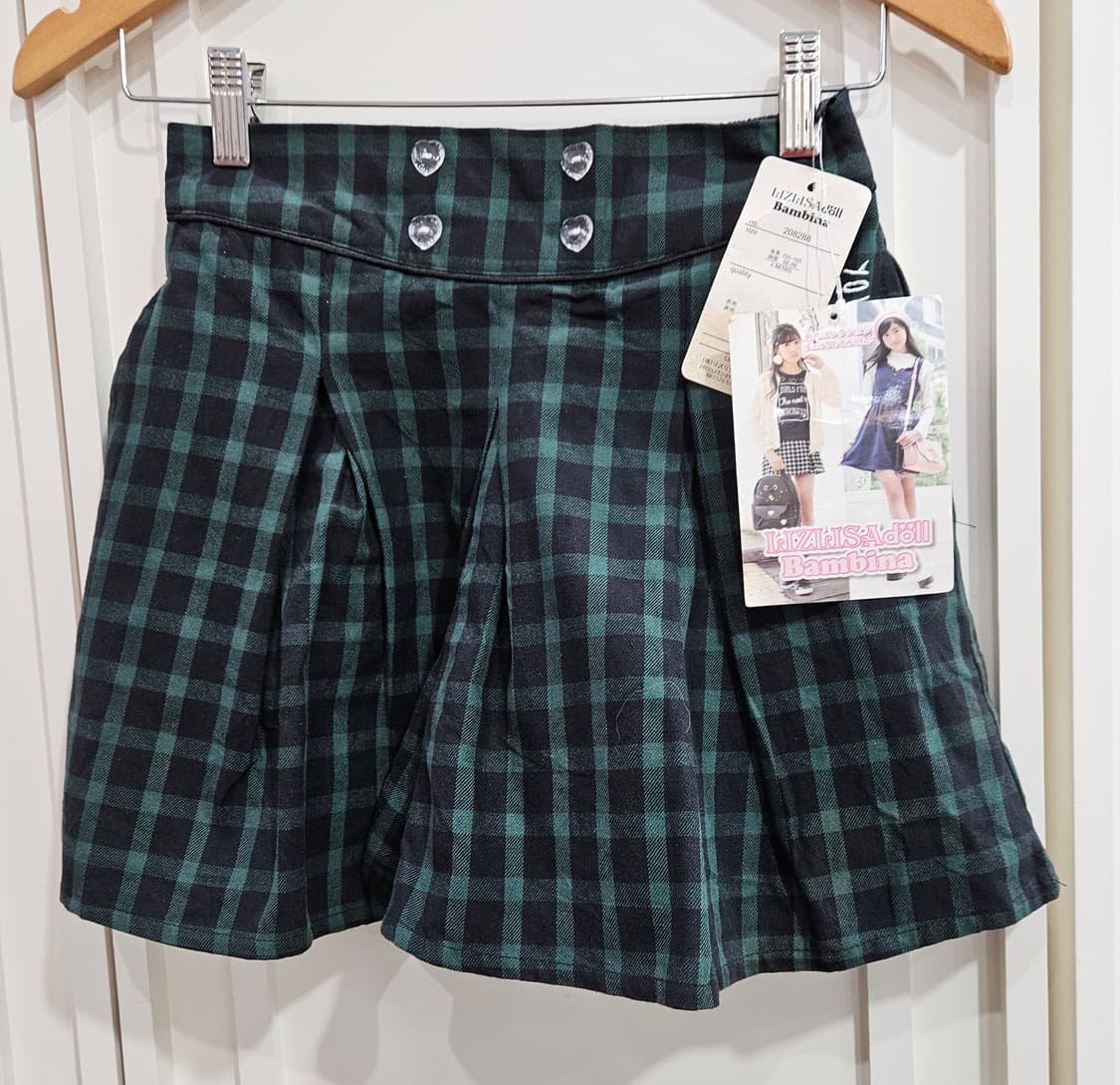 체크 플리츠 치마바지 상품이미지6