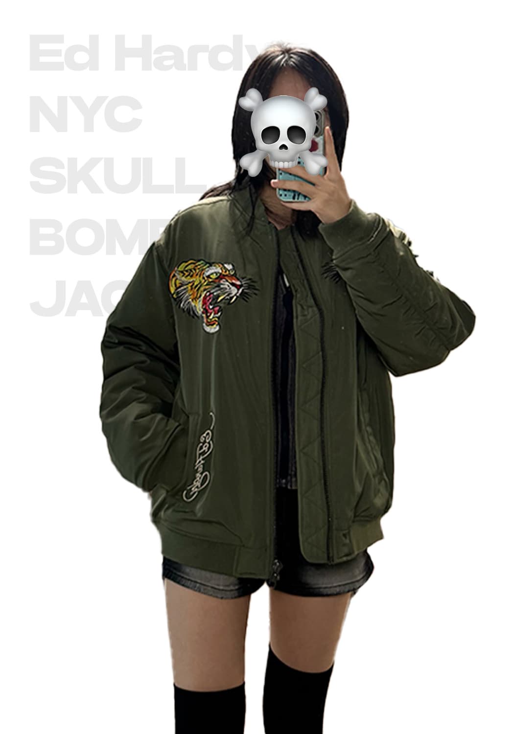 에드하디 NYC SKULL 봄버 자켓 상품이미지3