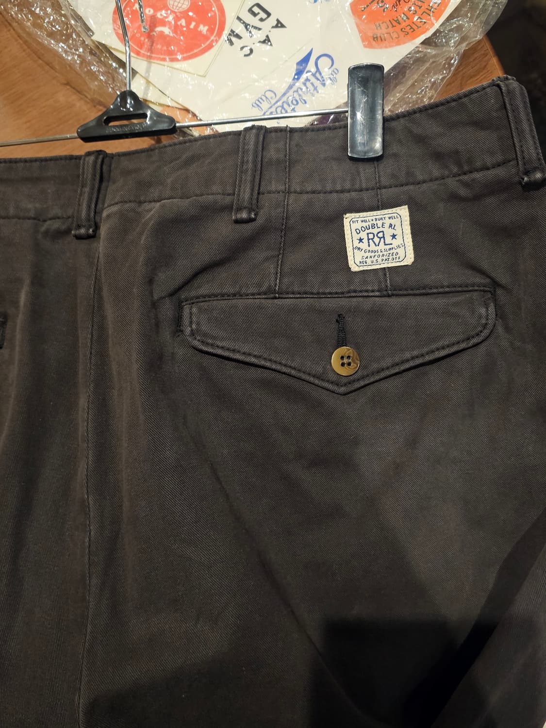 rrl 블랙 오피서 팬츠 34x32 상품이미지4