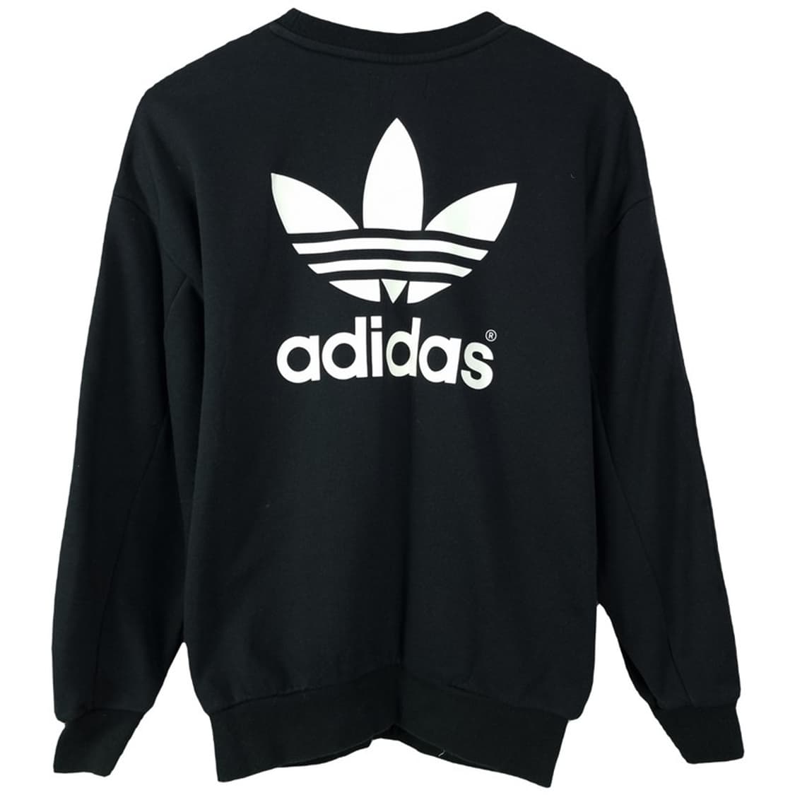 [아디다스] 강아지 프린팅 삼선 오버핏 맨투맨 블랙 M18551 상품이미지3