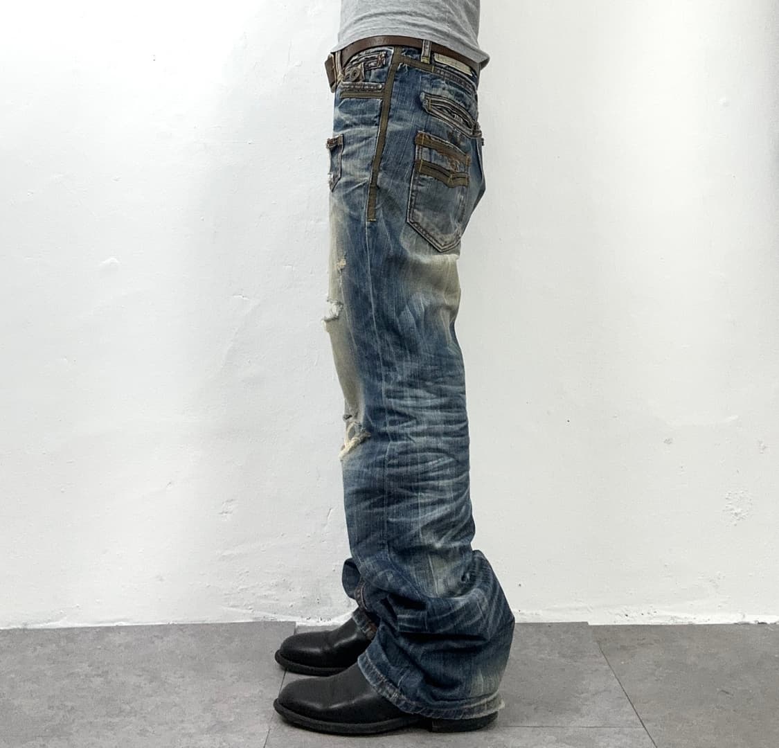 Lolita Jeans Distressed Sand Washed Deni 상품이미지4