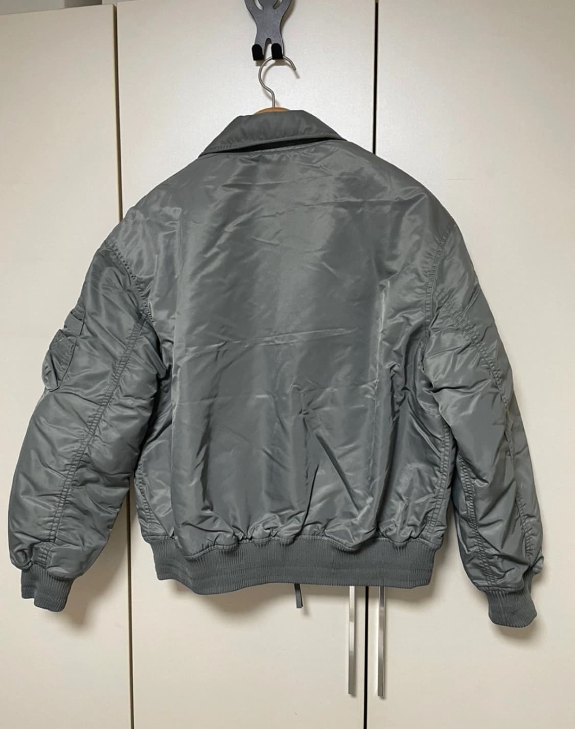 커버낫 C 로고 카라 MA-1 자켓 세이지 그레이(M) 상품이미지2