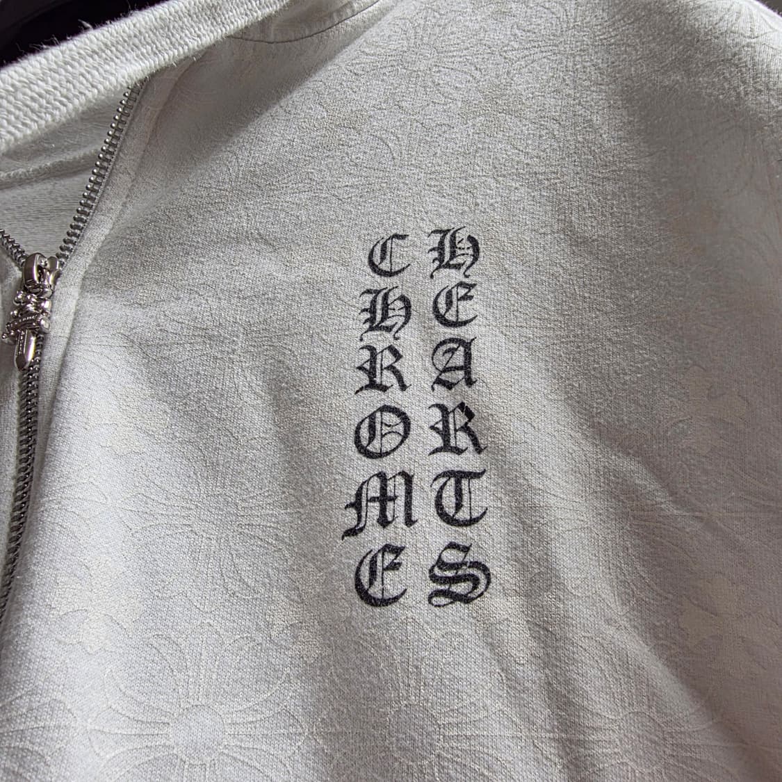 {클로젯}[국내 유일 매물]크롬하츠 버티컬 플러스크로스  올오버 후드집업 상품이미지4