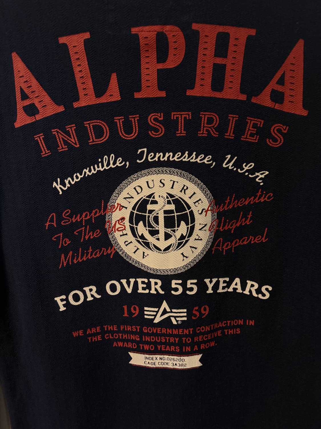 ALPHA INDUSTRIES 헤링본 롱슬리브 m 상품이미지7