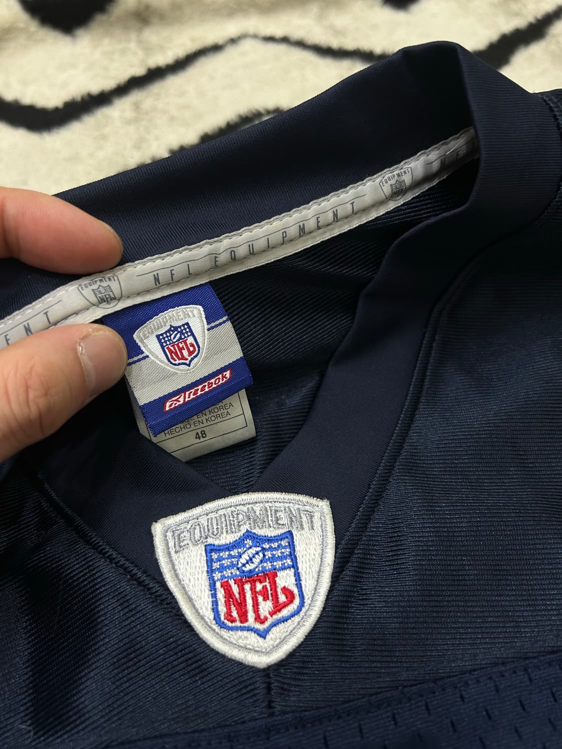 [2XL]리복 NFL 시카고 베어스 반팔 메쉬 져지/네이비 상품이미지3