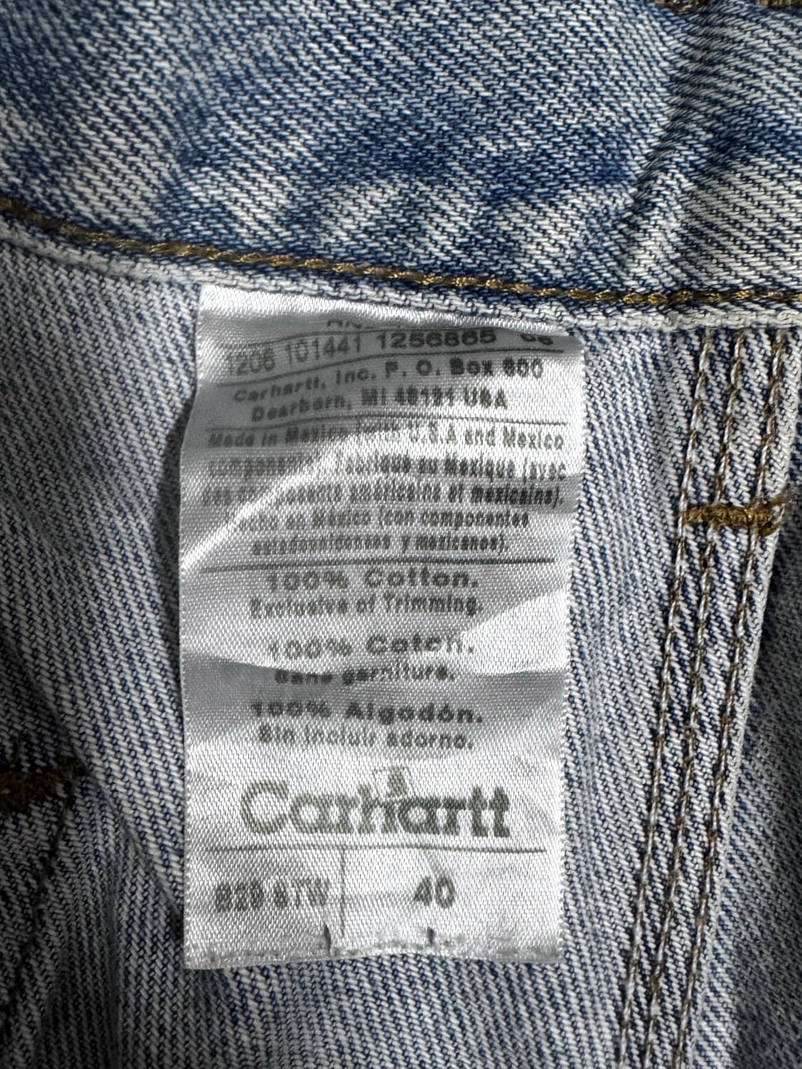 00‘s 칼하트 데님 카펜터 쇼츠 상품이미지3
