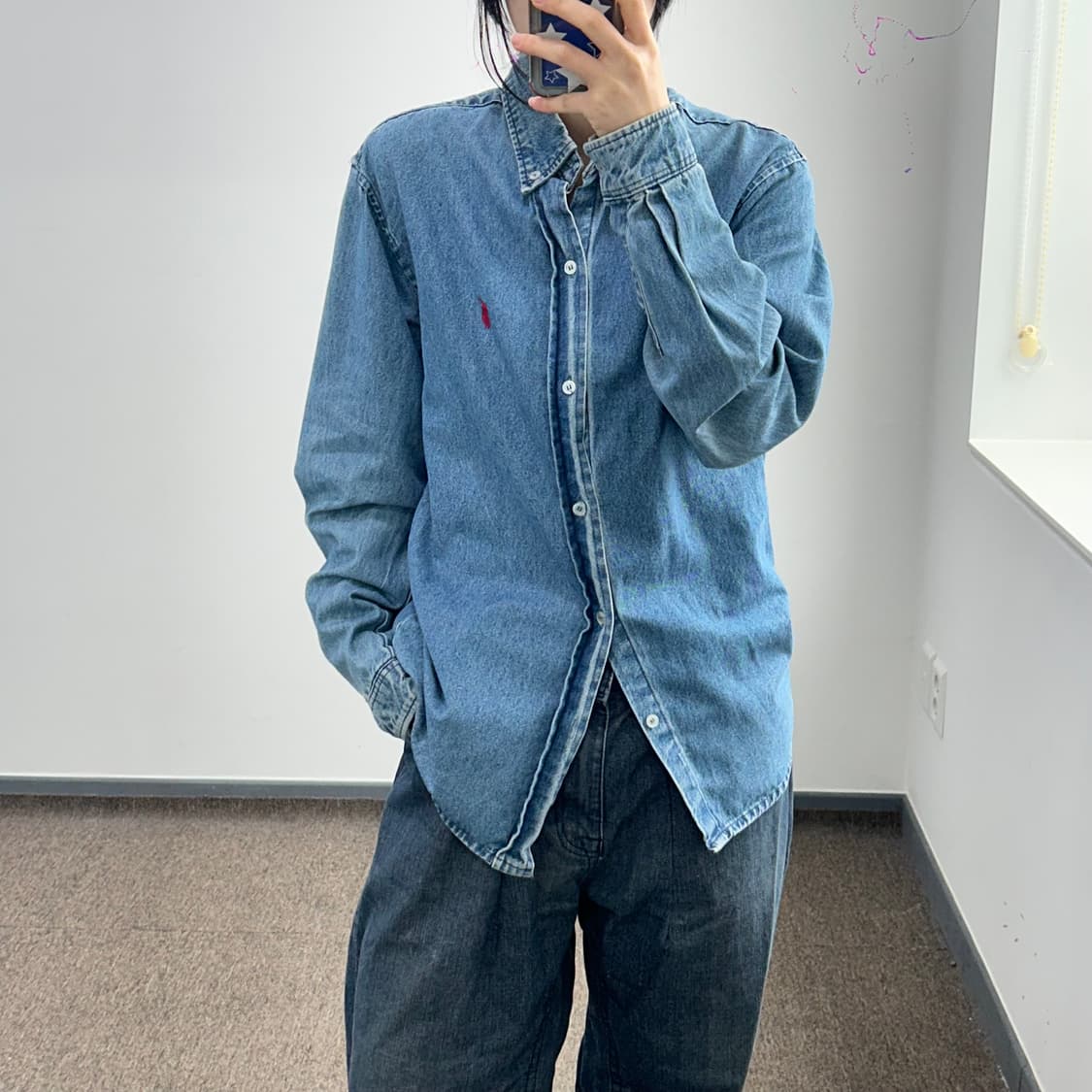 Polo 폴로 레드포니 데님 셔츠 상품이미지1