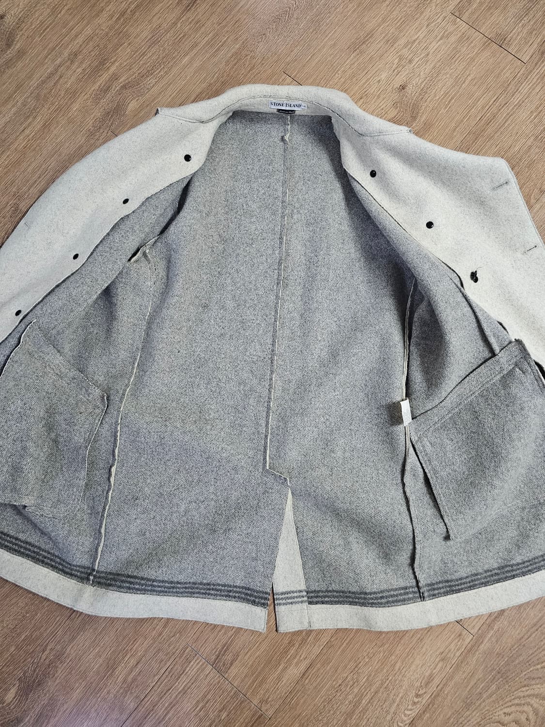 스톤아일랜드 aw1995 아카이브 그린엣지 울 피코트 상품이미지6