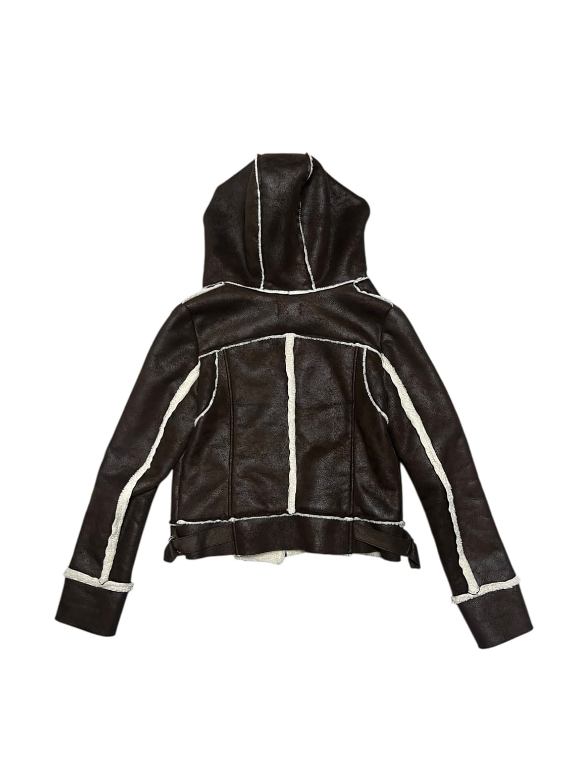 무스탕 후드 자켓 상품이미지5