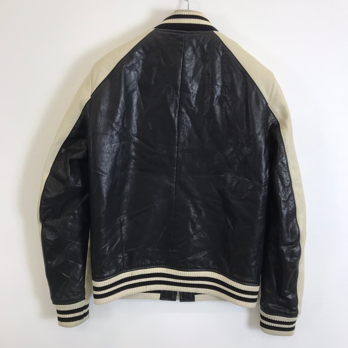 시스템옴므 양가죽 쉽스킨 레더바시티자켓 [100] 상품이미지4