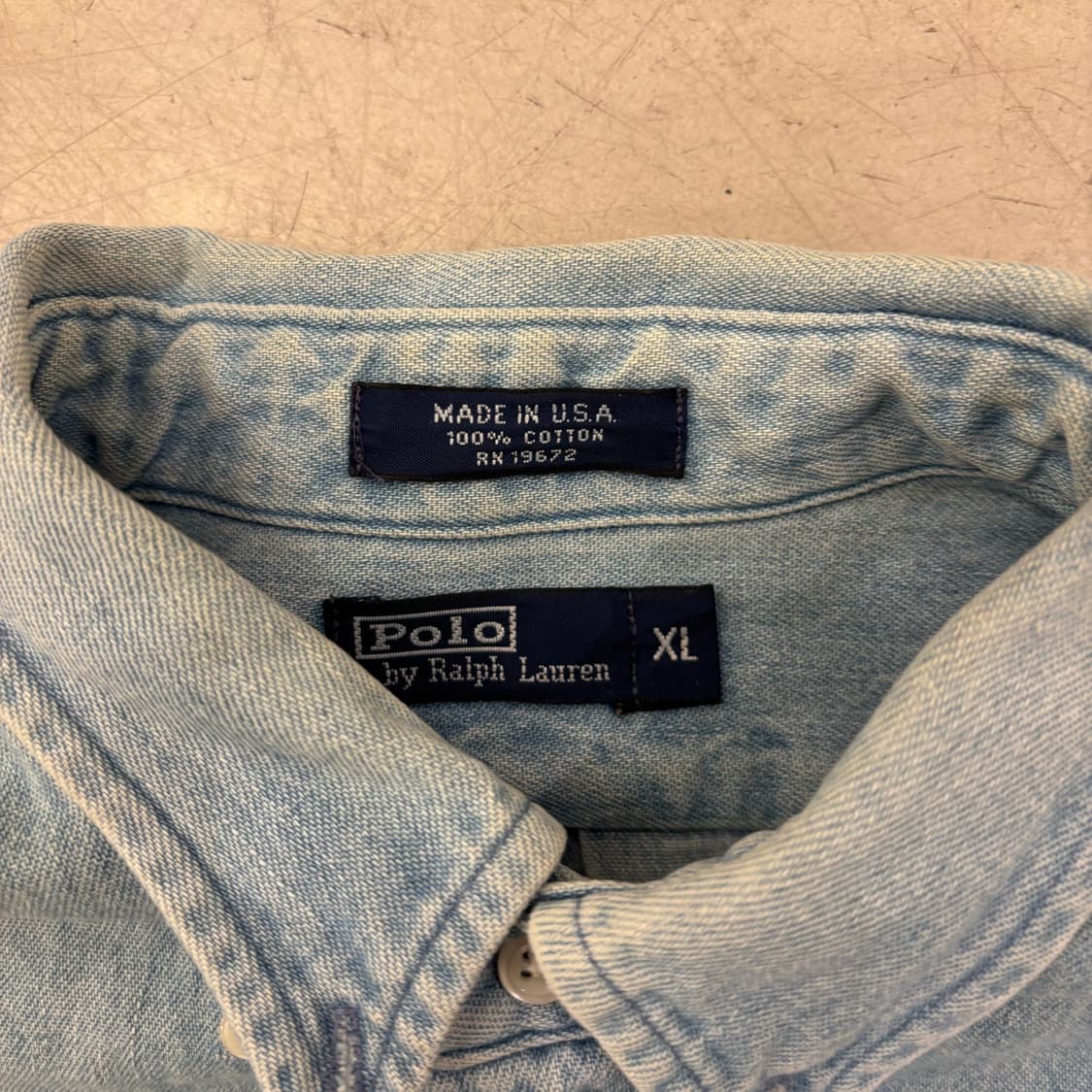 폴로 랄프로렌 페이드 데님 셔츠 상품이미지3