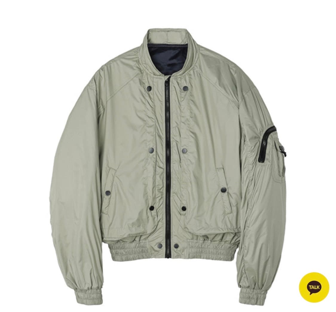 유먼트 나일론 크롭점퍼 (카키) 상품이미지1