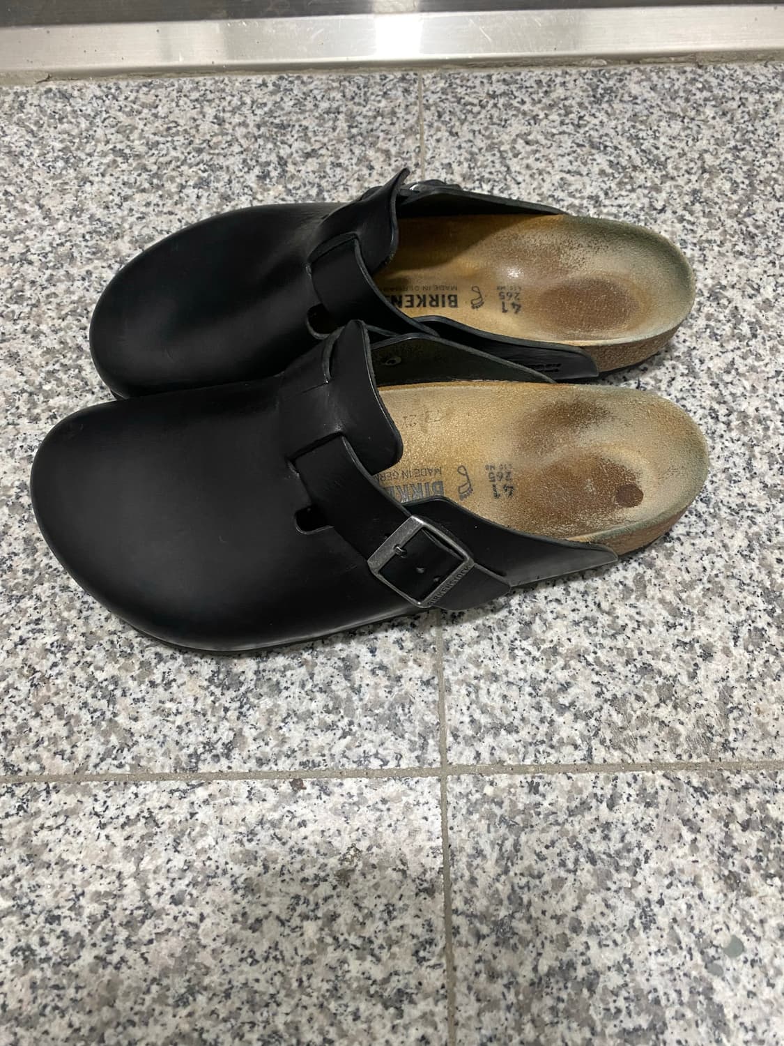 버켄스탁 레더 블랙 보스턴 레귤러 265 뤡코즈 블라인드파일즈 상품이미지2