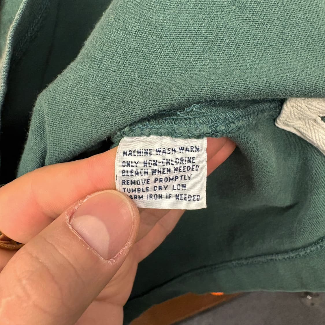 90s 폴로 랄프로렌 골프클럽 자수 빅V패치 헤비코튼 럭비셔츠 N605 상품이미지9