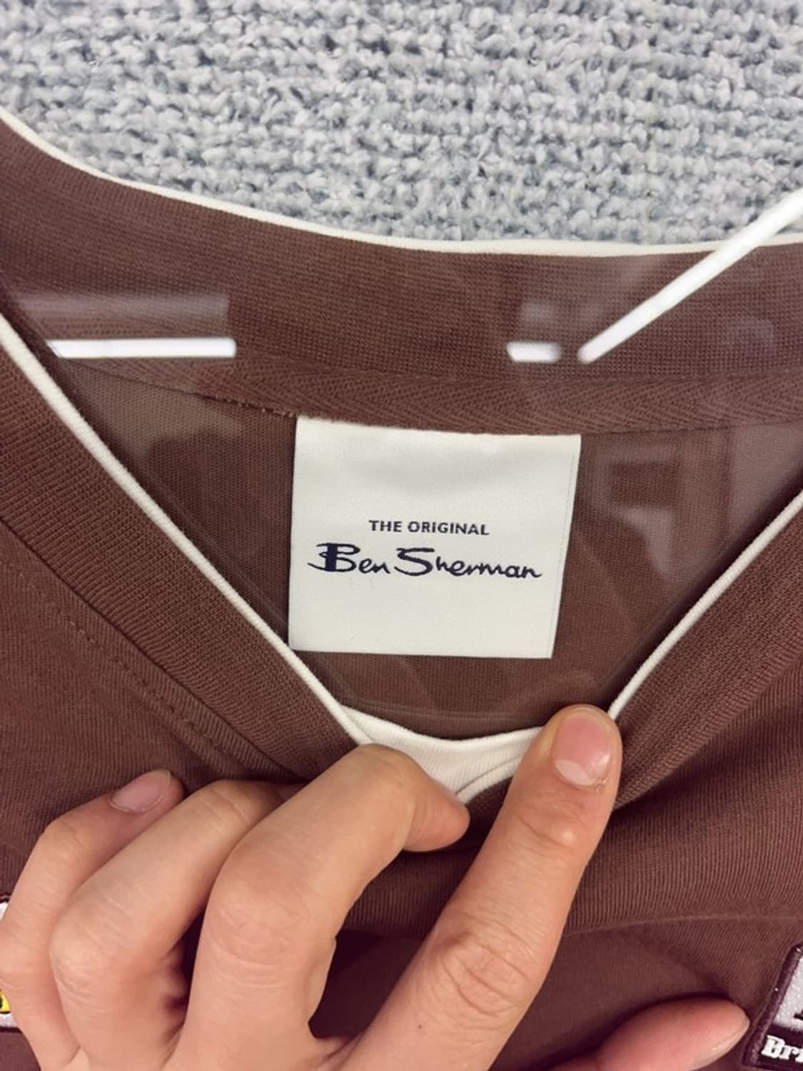 BENSHERMAN 프린팅 브라운 블록코어 반팔티 90 상품이미지6