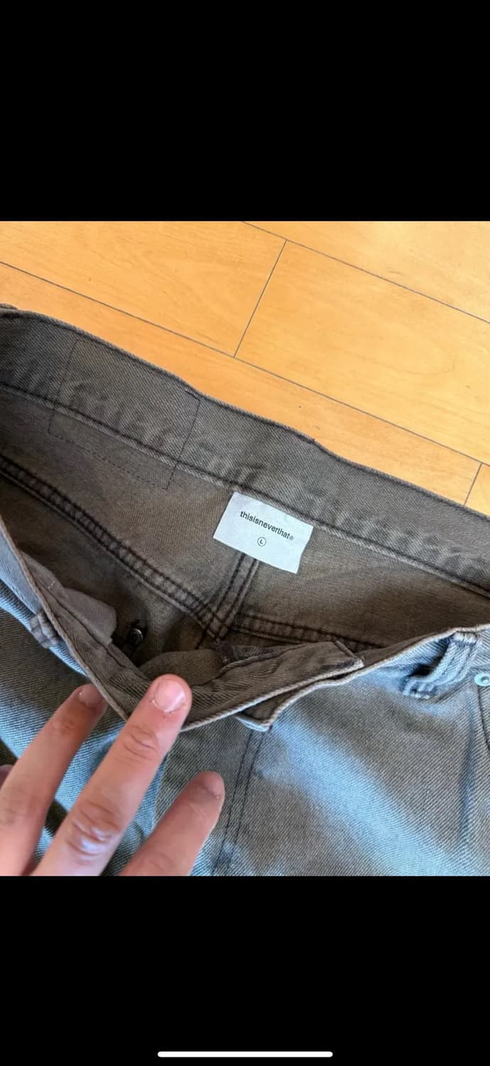 디스이즈네버댓 디네댓 청바지 데님더블니팬츠 브라운(L) 상품이미지3