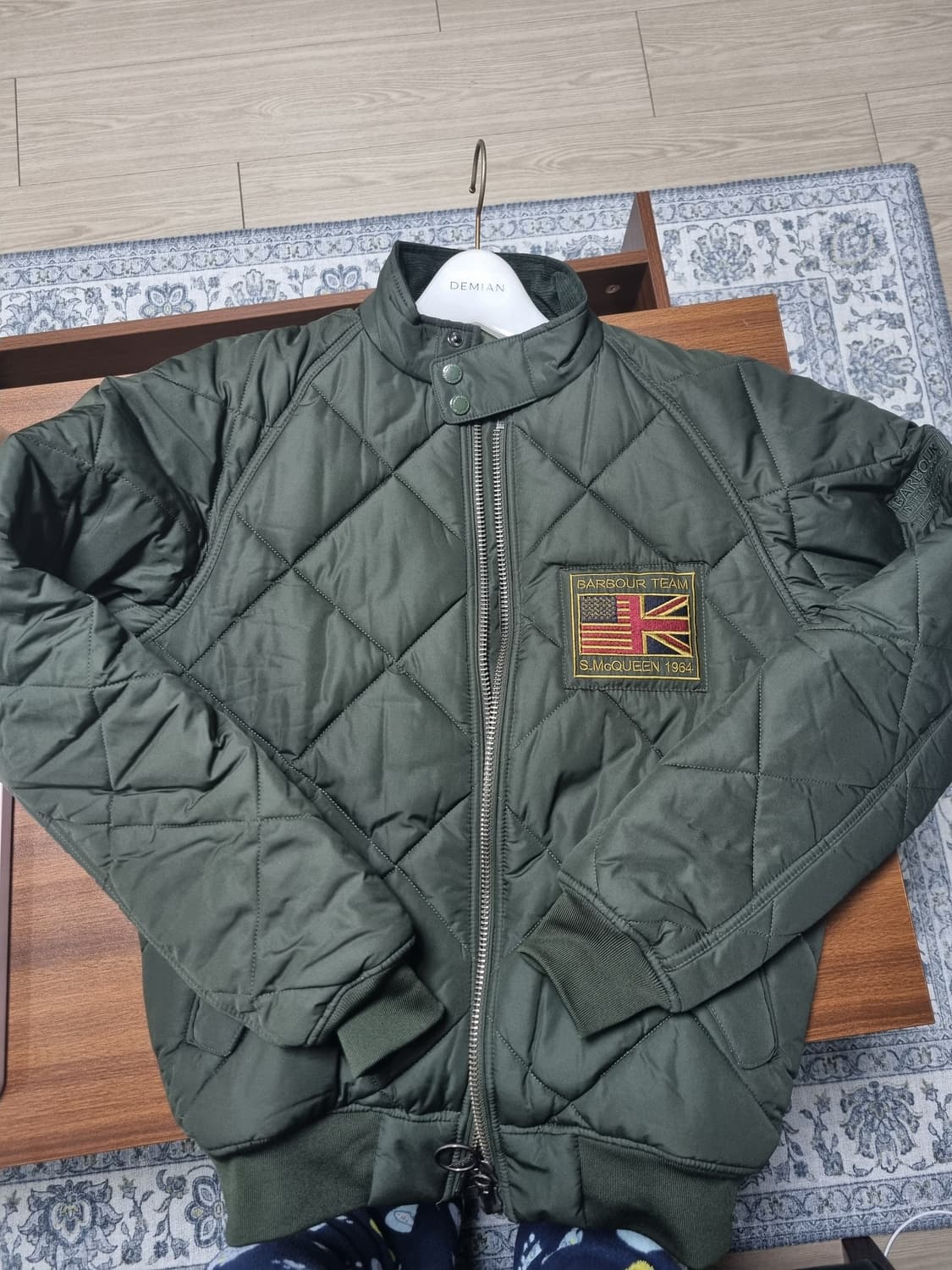 바버 스티브맥퀸 퀄팅 점퍼 상품이미지1