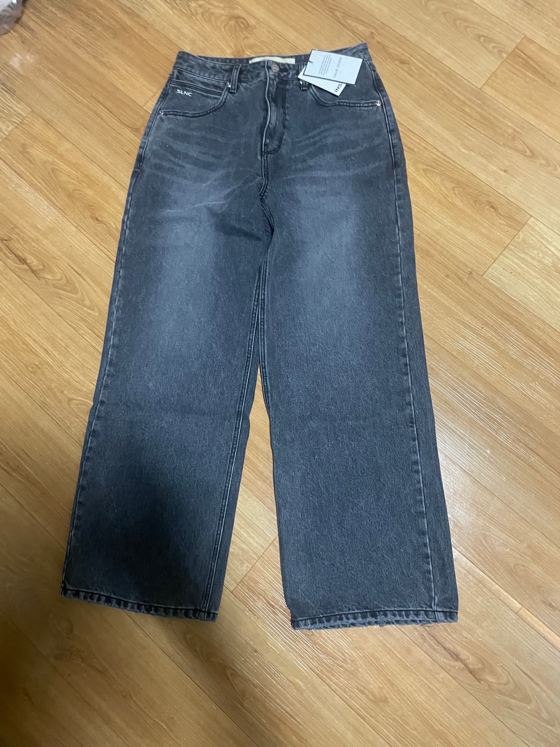 (새상품) 인사일런스 로우 웨이스트 데님 팬츠 애쉬그레이 상품이미지1