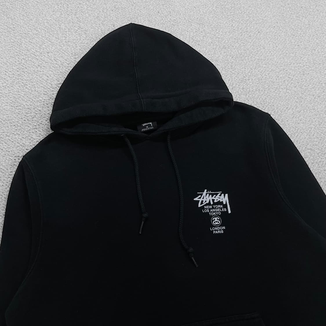스투시 Stussy 월드투어 후드티 블랙 상품이미지4