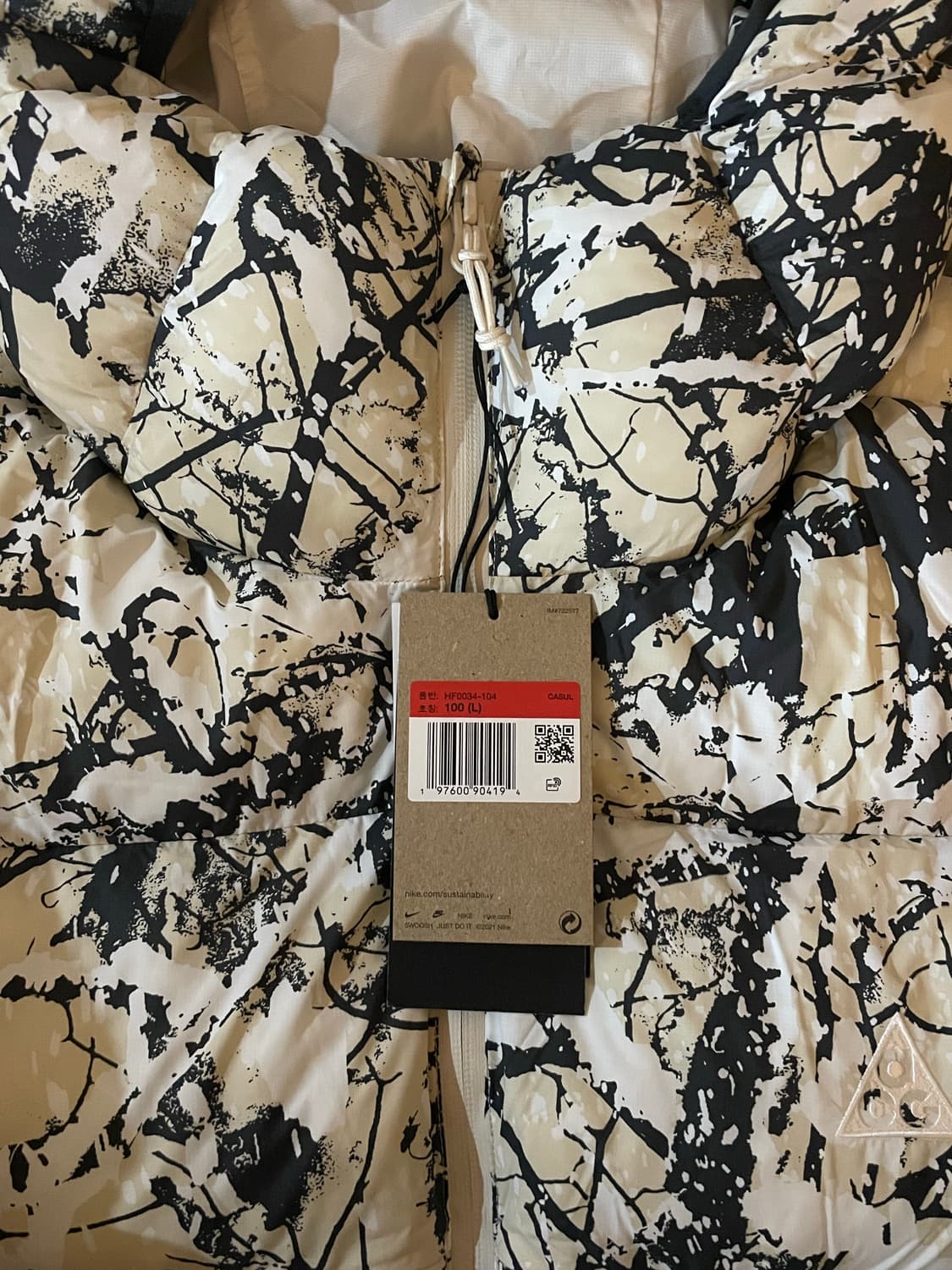 acg 루나레이크 패딩 L 상품이미지2