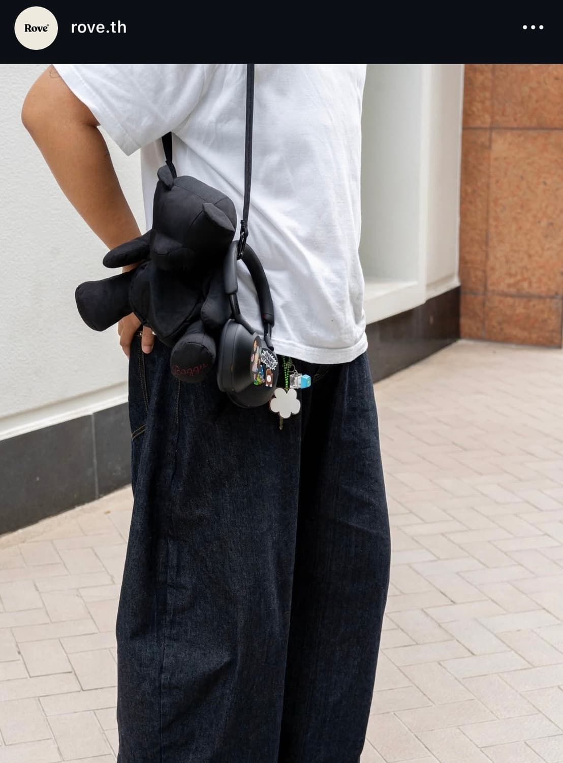 BAGGU BEAR BAG 바쿠 베어 백 블랙 상품이미지7