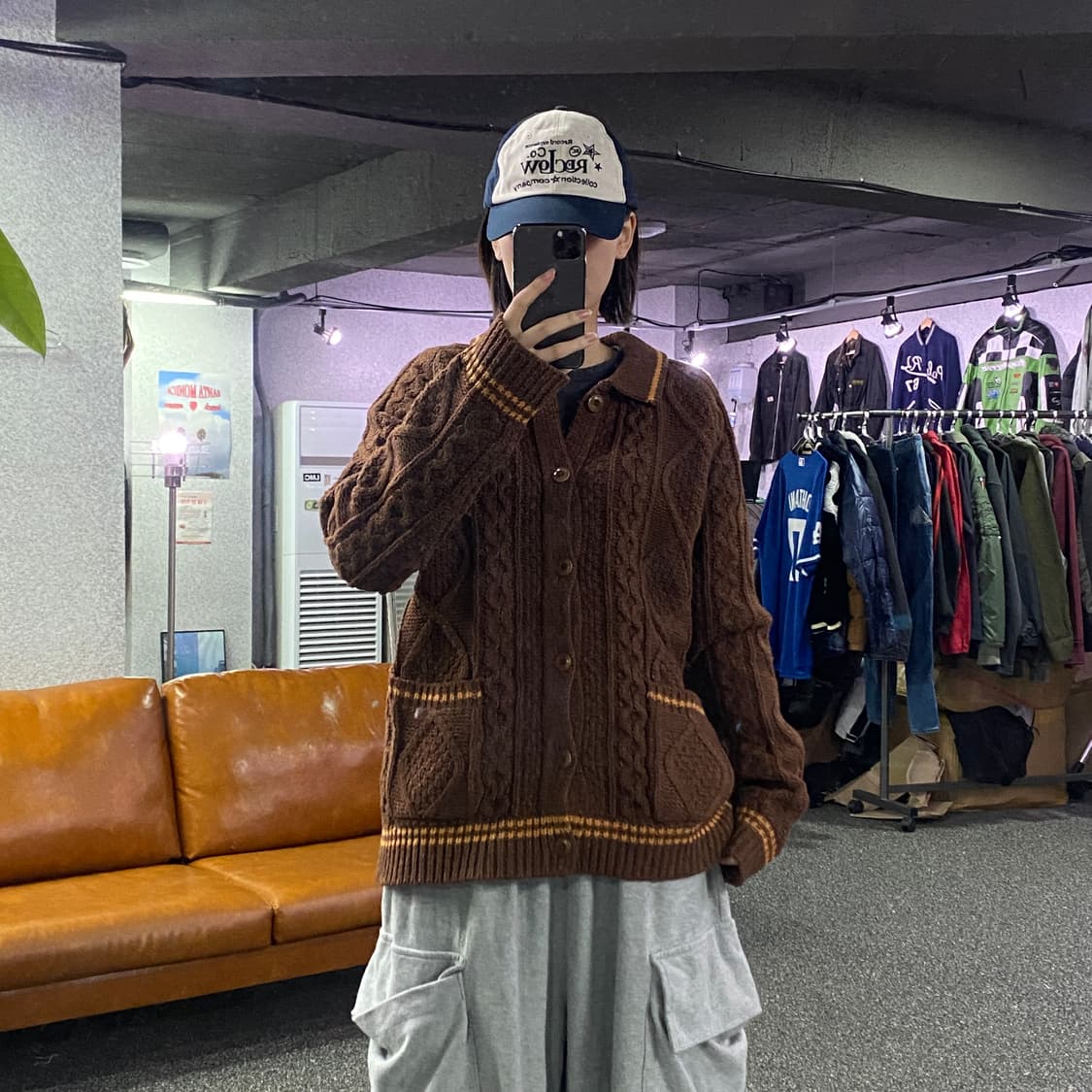 수아레 코튼 캐이블 가디건 B3029 상품이미지1